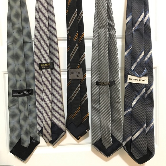 AGENDA-NY Striped Men’s Tie - Picture 2 of 3